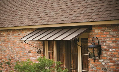 Choose custom metal awnings for your home with Garcia Roofing!